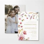 Flower Wrap Wedding Invitation