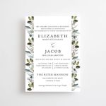Fancy Floral Formal Invitation