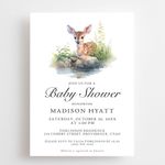 Adorable Doe Baby Shower Invitation