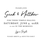 Square Wedding Insert