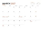 2027 Calendar - Modern
