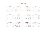 2027 Calendar - Modern