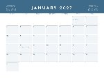 2027 Calendar - Seasonal Colors
