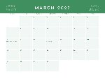 2027 Calendar - Seasonal Colors