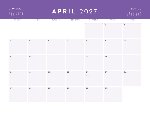 2027 Calendar - Seasonal Colors