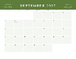 2027 Calendar - Seasonal Colors