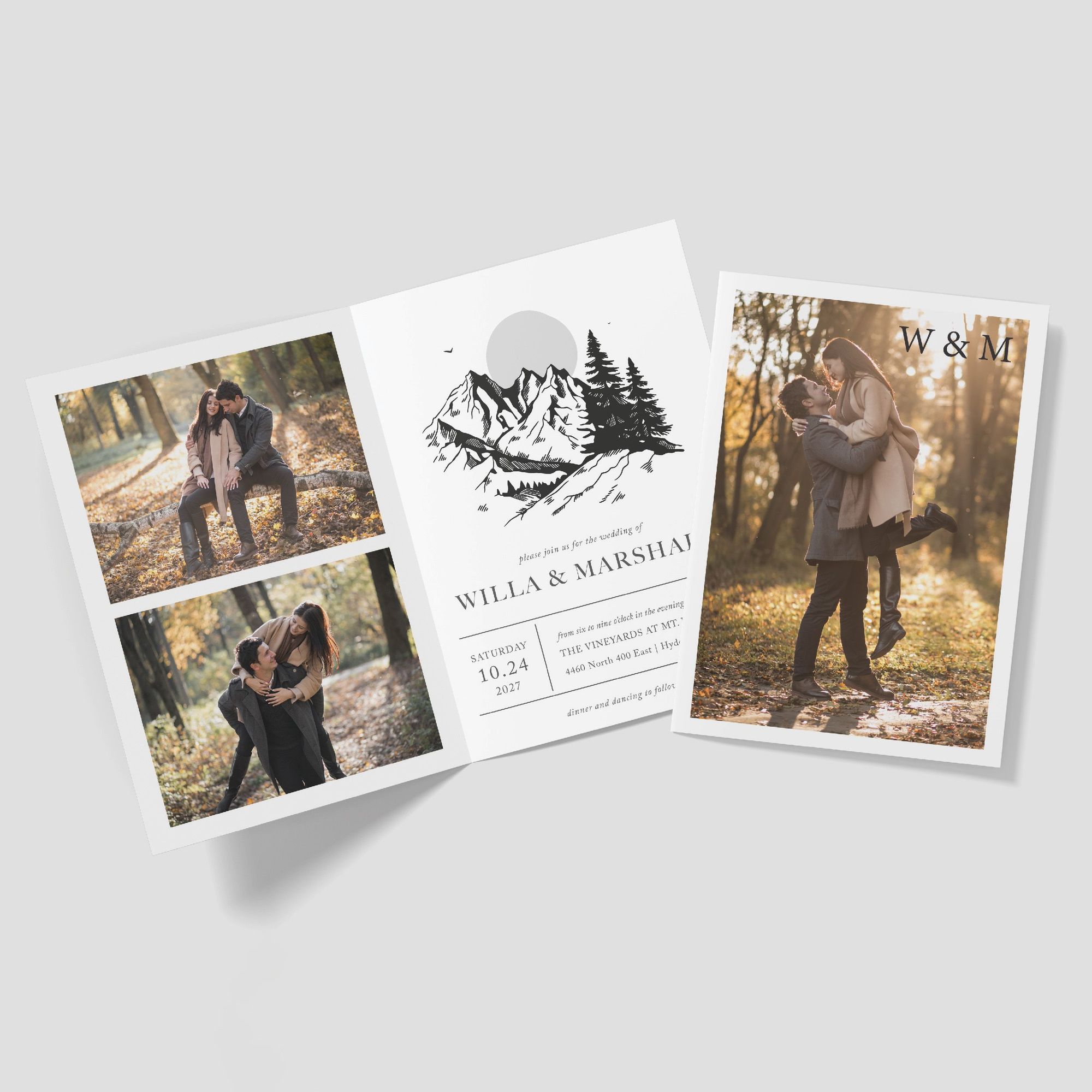 Folded Announcements & Invitations