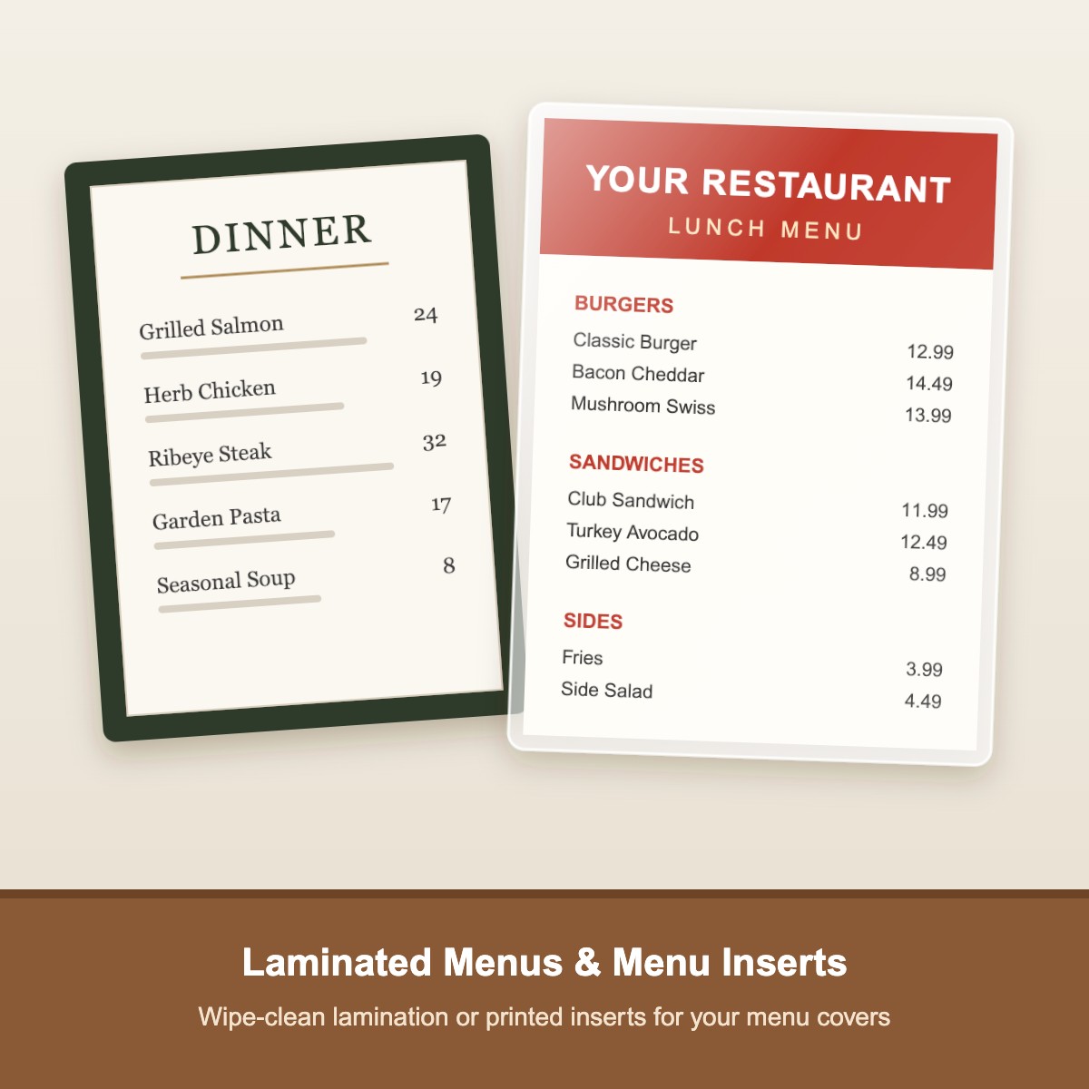 Restaurant Menus