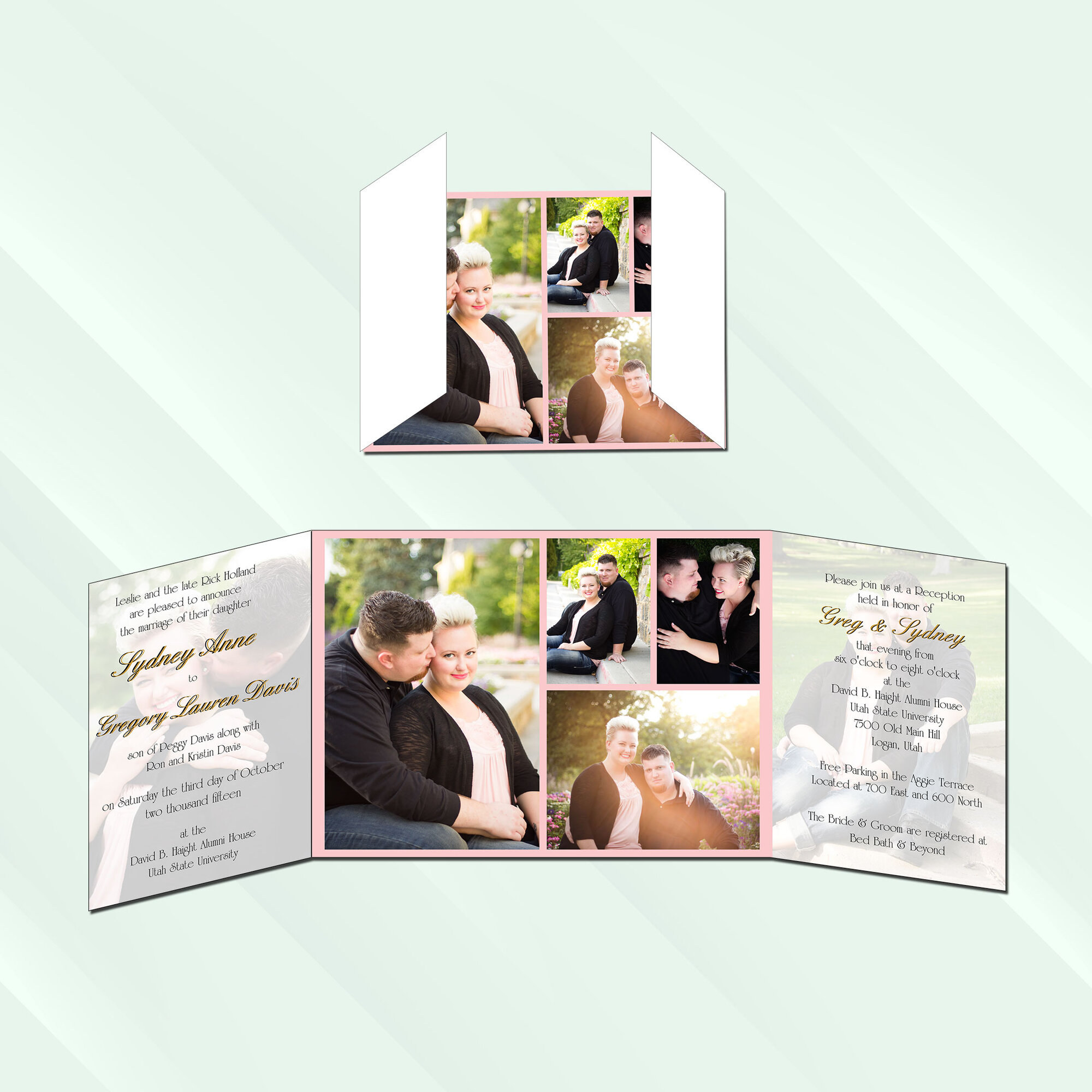 Cards - Foldable Center Gate (1 sided)