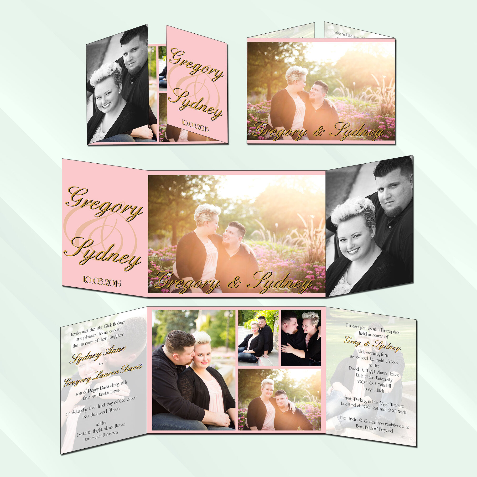 Cards - Foldable Center Gate (2 sided)