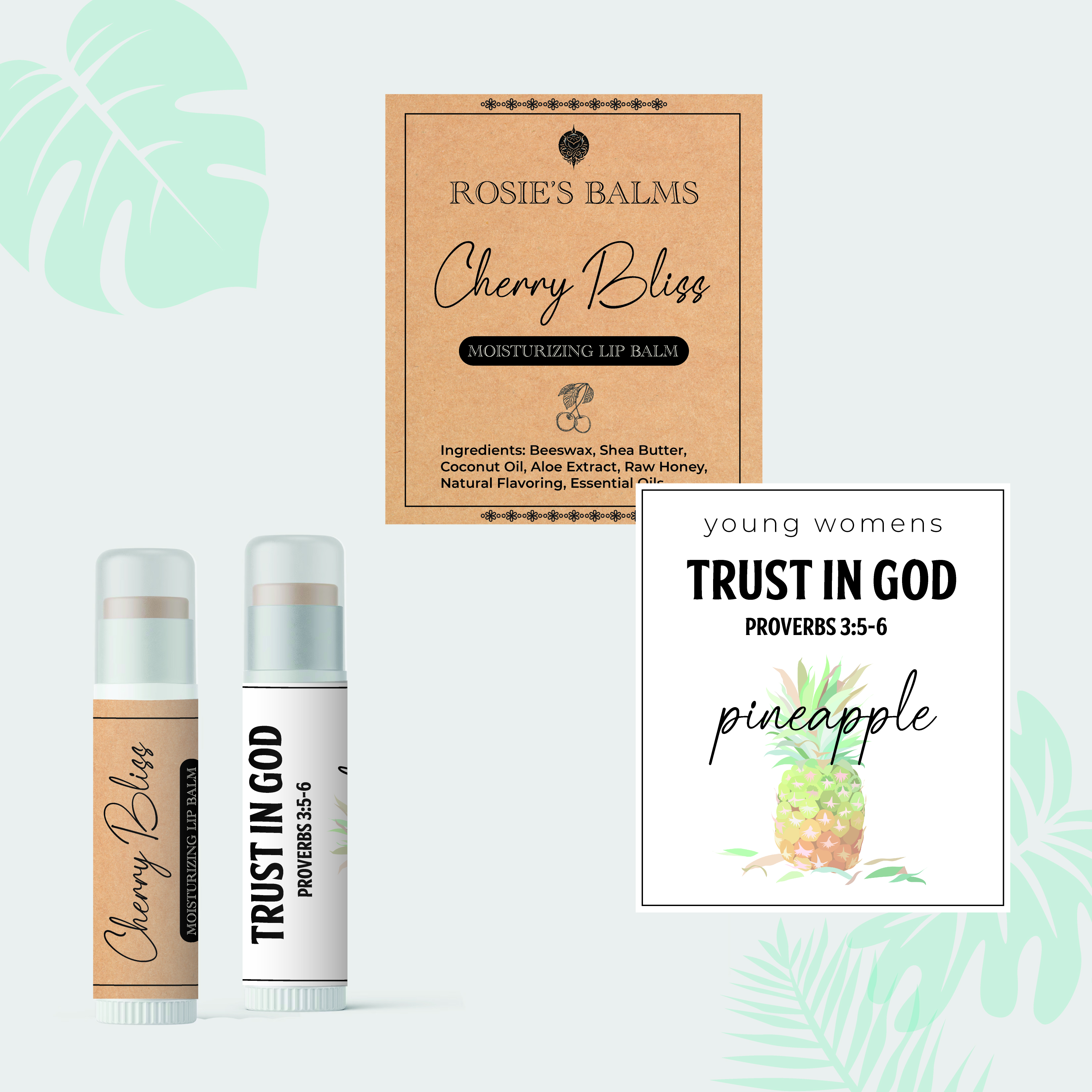 Lip Balm Tube Labels