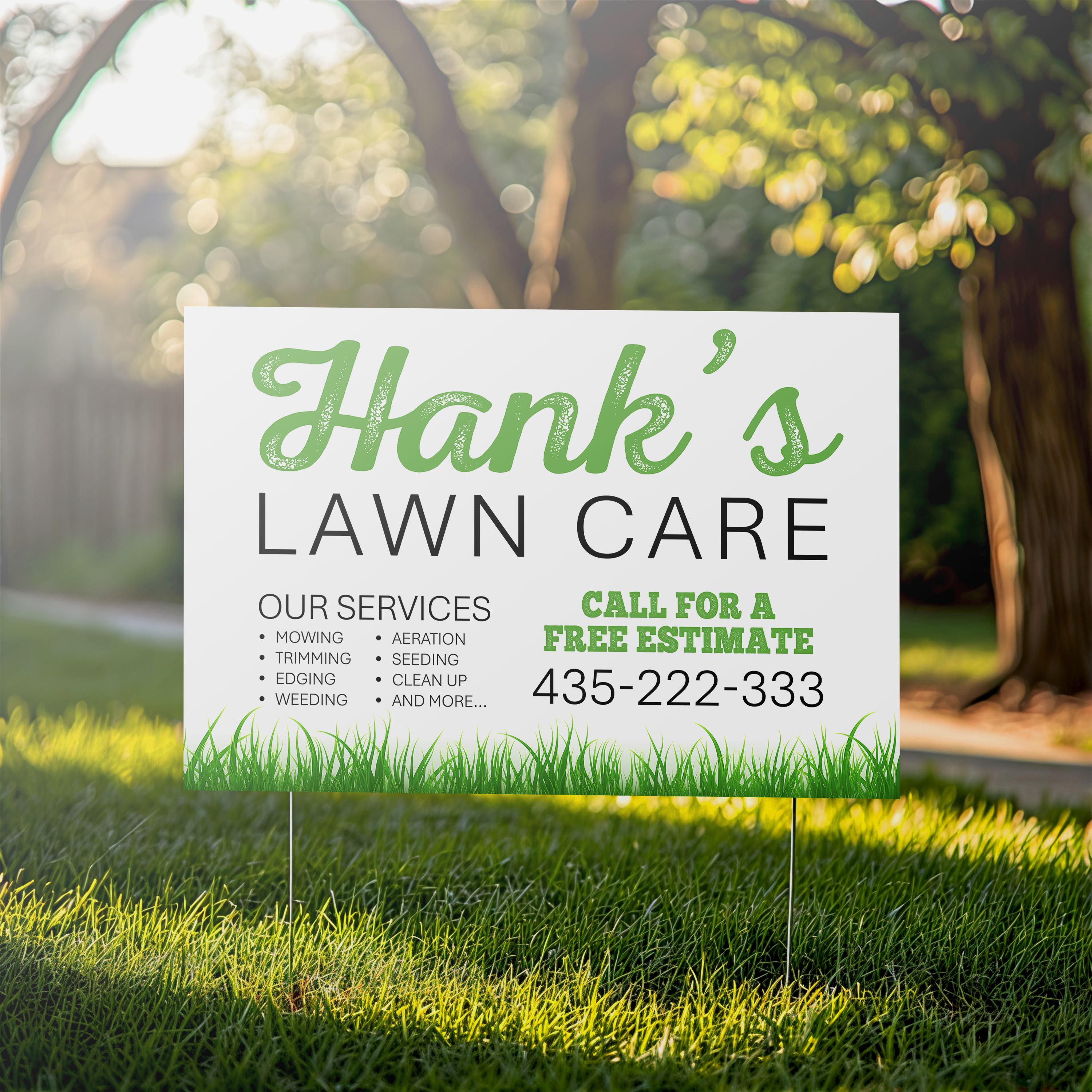 Yard Sign (1 Sided)