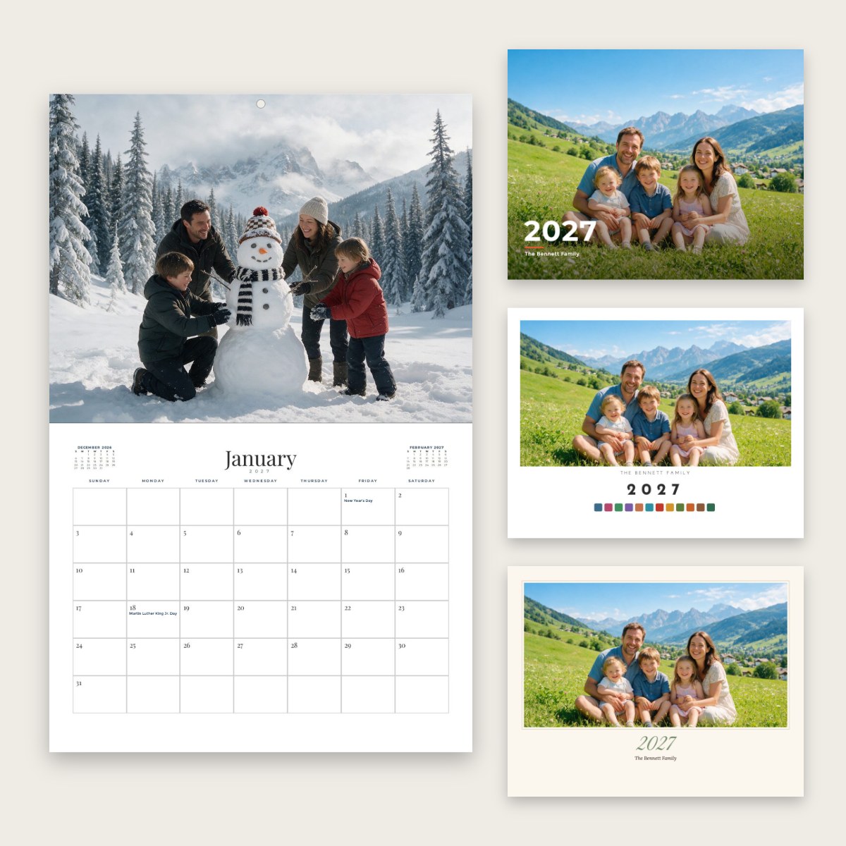 Custom Photo Calendar 2027
