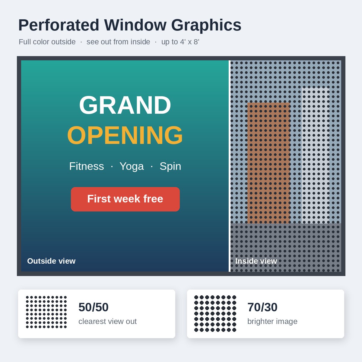 Perforated Window Graphics