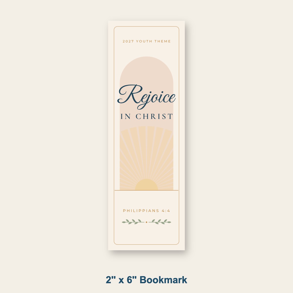 2027 Youth Theme Bookmark – Rejoice in Christ