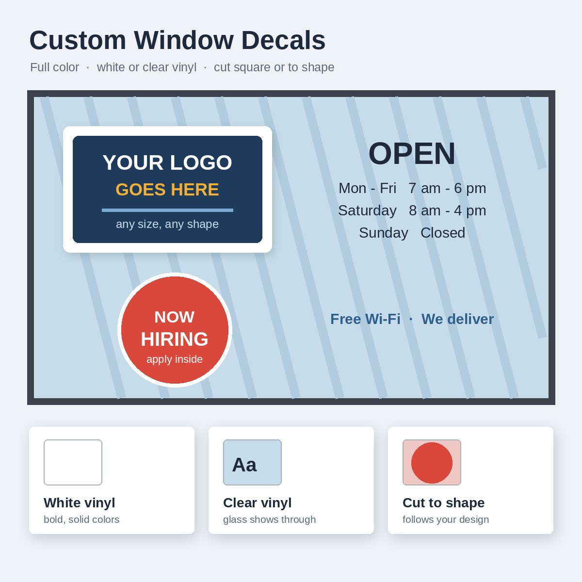 Custom Window Decals