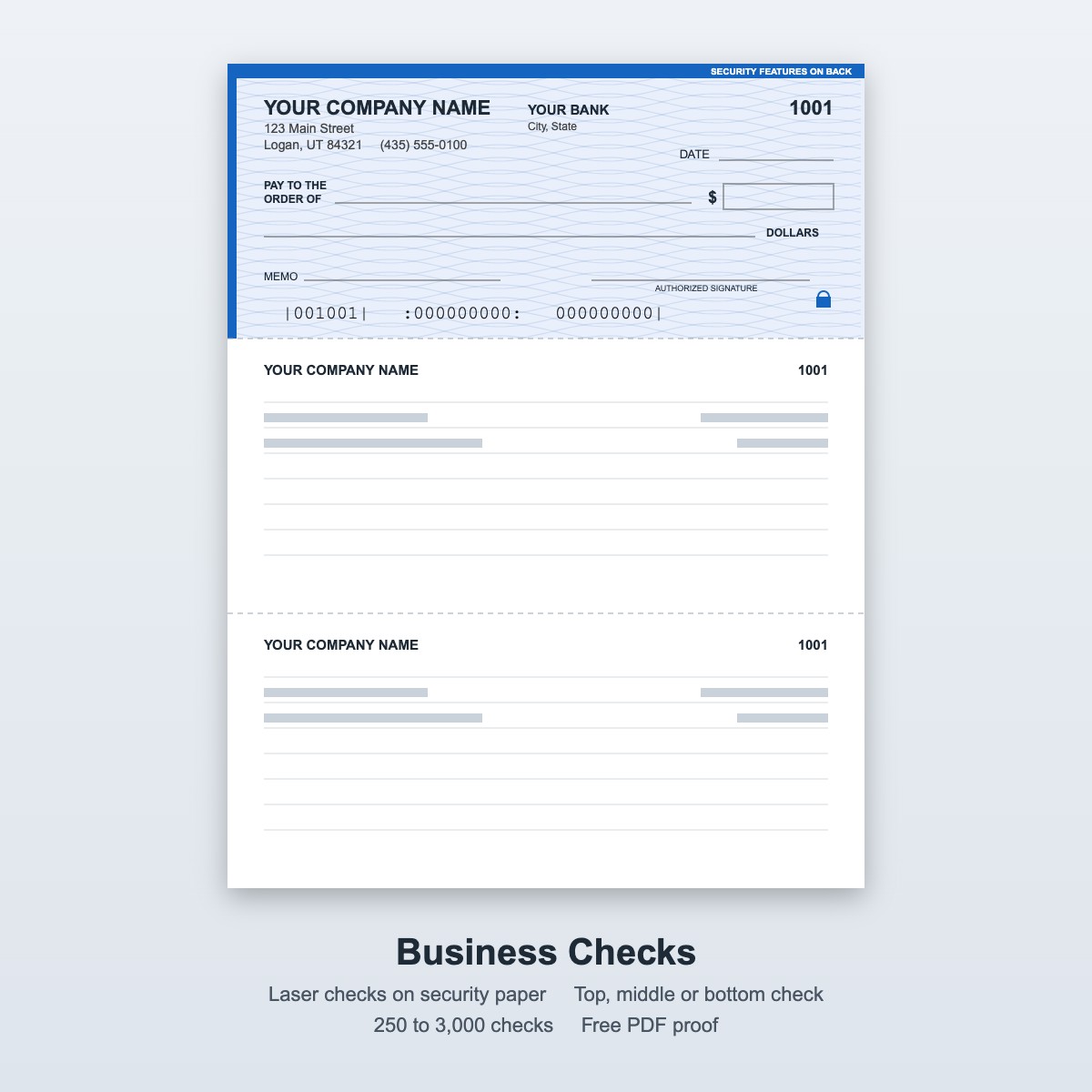 Business checks