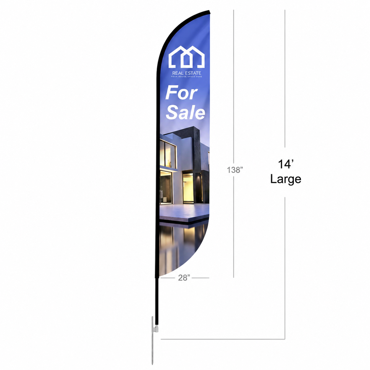Feather Convex Flag