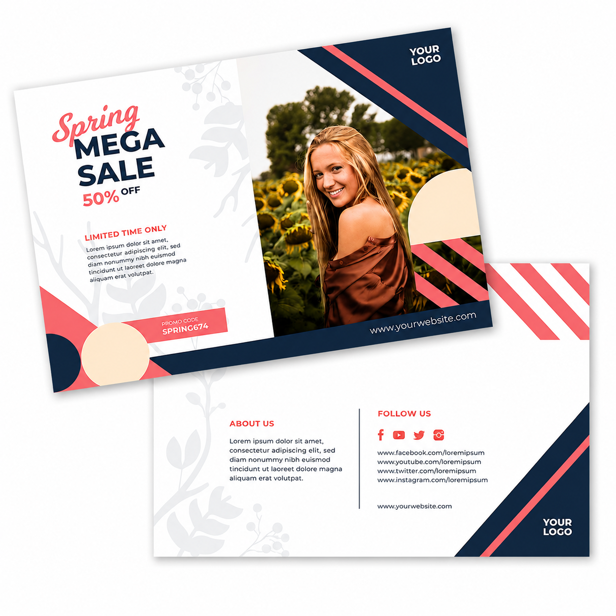 Postcards/Flyers (Offset, 16pt card stock)