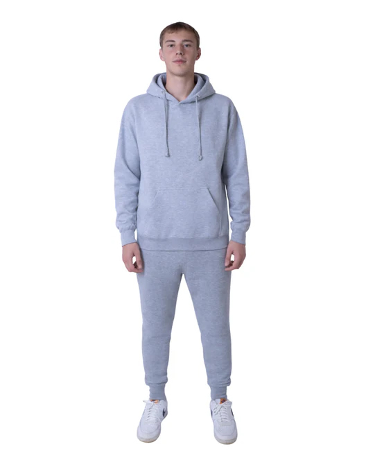 silver premium fleece hoodie