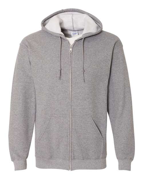 Graphite heather hoodie zip up