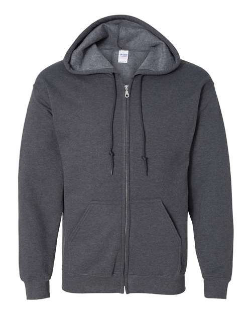 dark heather hoodie zip up