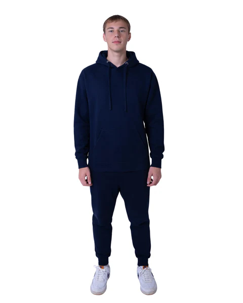 navy premium fleece hoodie