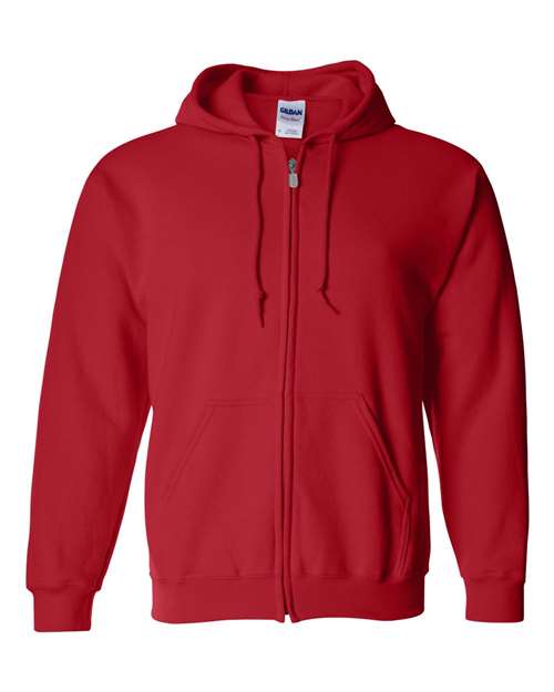 red hoodie zip up