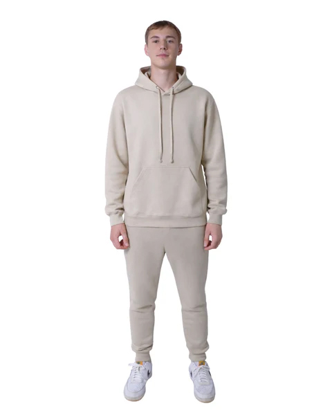 sand premium fleece hoodie