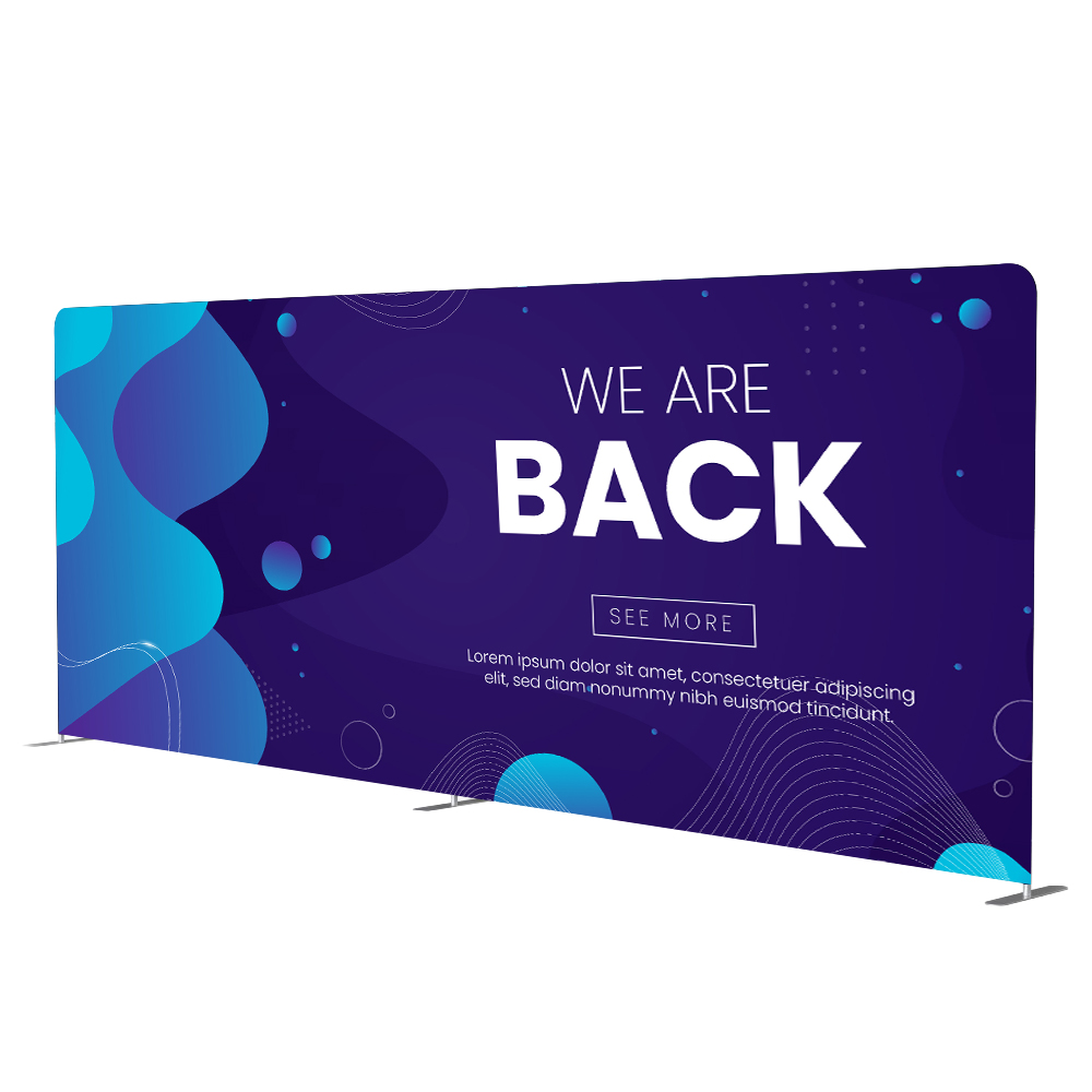 20 ft Straight Tension Fabric Display 3
