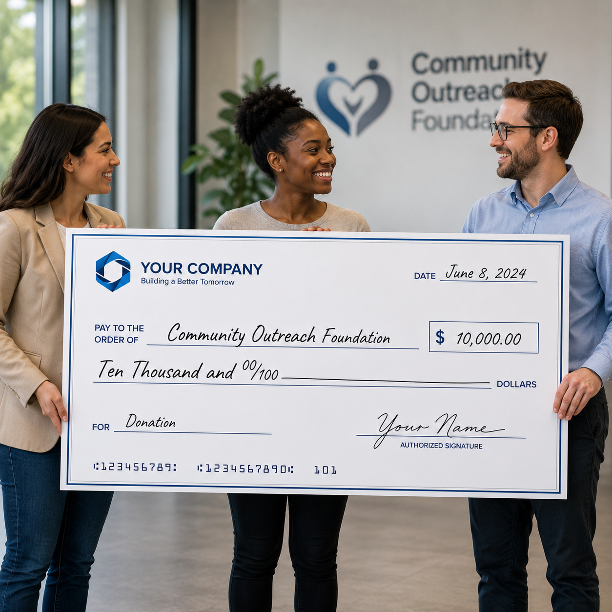 Oversized Check 2