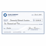 Oversized Check 1