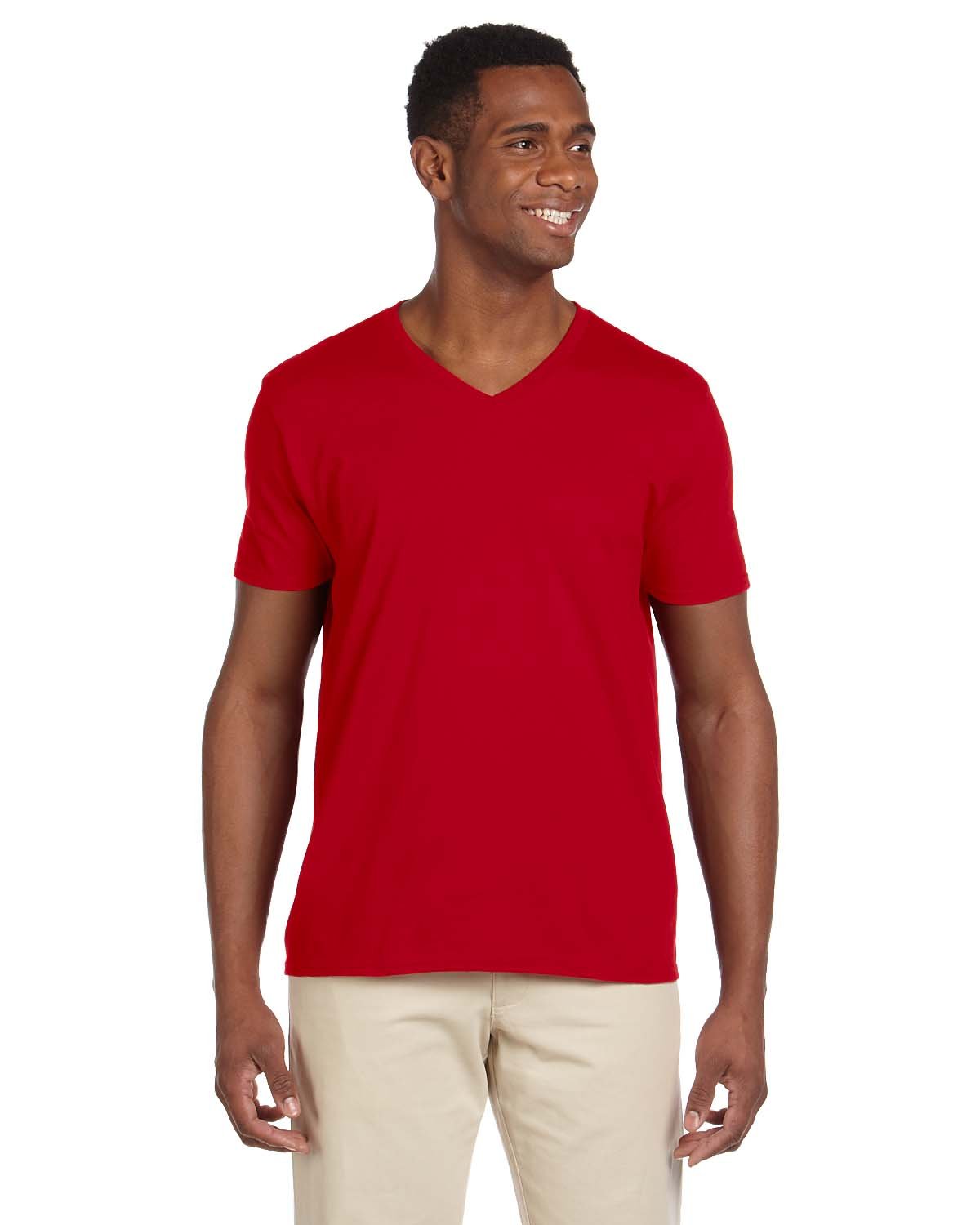 Gildan Adult Softstyle® Adult 4.5 oz. V-Neck T-Shirt 19