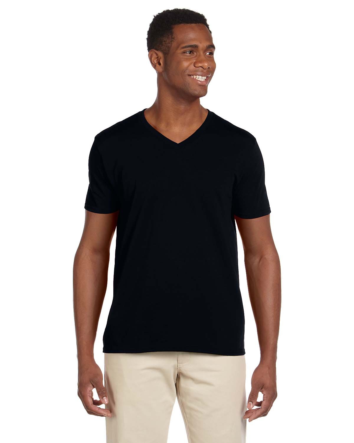Gildan Adult Softstyle® Adult 4.5 oz. V-Neck T-Shirt 3