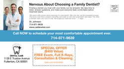 Family Dentistry Postcard 5