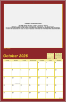 8.5x11 Kappa League Calendar