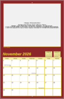 8.5x11 Kappa League Calendar