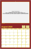 8.5x11 Kappa League Calendar