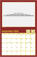 8.5x11 Kappa League Calendar