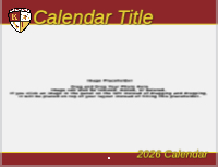 8.5x11 Kappa League Calendar