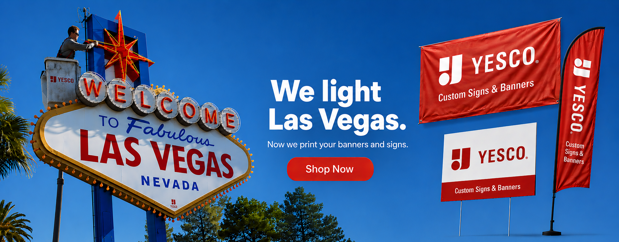 We light Las Vegas